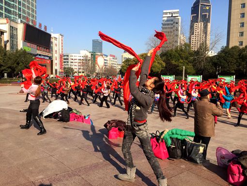合肥市文化館首次合排千人秧歌