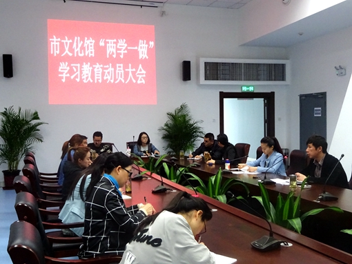 合肥市文化館召開“兩學一做”學習教育動員會