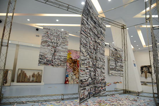 合肥市文化館積極布展中國國際青年藝術周視覺藝術展