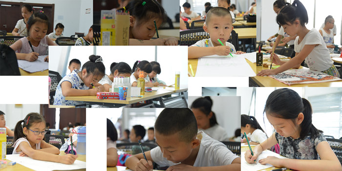 童心童夢繪未來•合肥市文化館暑期免費培訓書畫作品匯報展